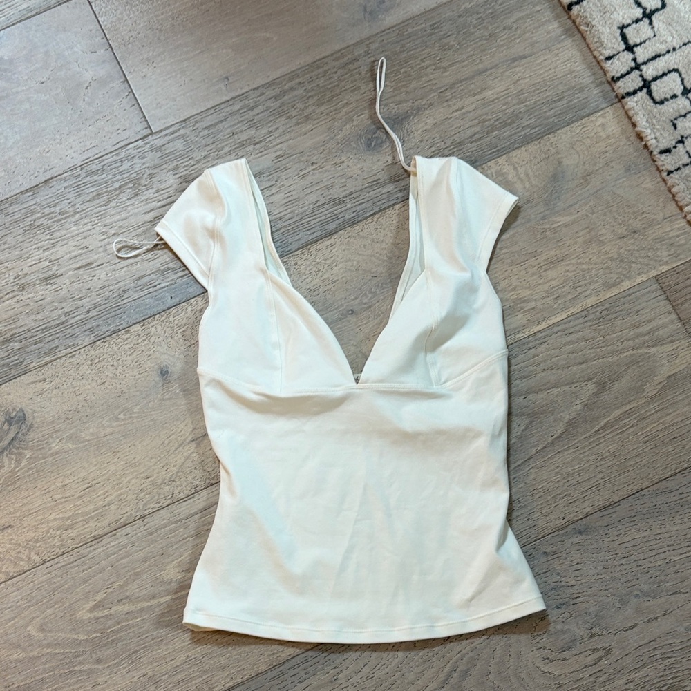 Elegant Cream Women's Top